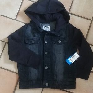 Boys sz 5 Denim & sweatshirt Jacket NWTS